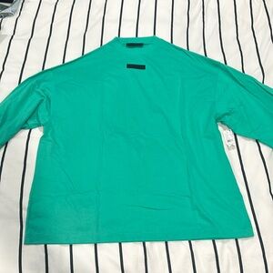 Fear of God long sleeve teal size large brand new with tags